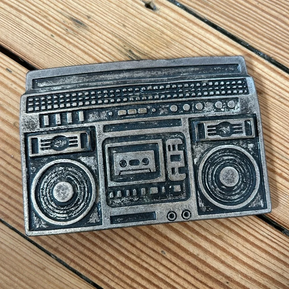 Large Retro Boombox Hip Hop belt buckle